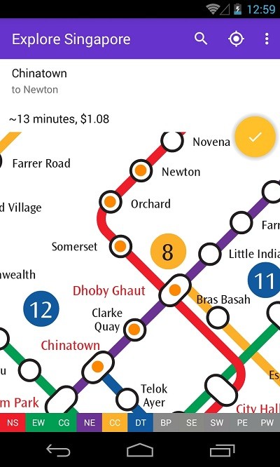 新加坡地铁地图2021最新版