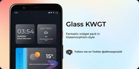 glass kwgt v1.1 ׿° 0